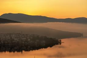cityscape at dusk in the morning