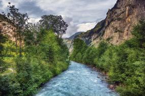 river mountain in Switzerland