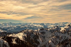 unusually beautiful Alpine Panorama