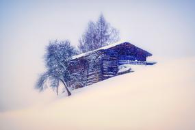attractive House Snow Winter