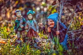 Witch, HÃ¤nsel and Gretel, fairy tale characters figurines