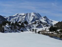 attractive Snowy Mountains