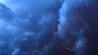 incredible Thunderstorm Clouds Flashes