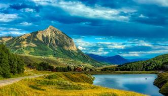 cloudy sky over Merdian Lake