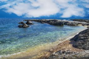 lonely rocky beach