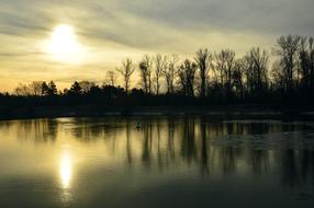 sunrise over a quiet river
