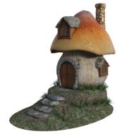 fantasy mushroom cottage