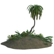 tropical sand 3d drawing