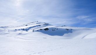 unusually beautiful Glacier Snow