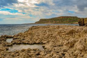 rocky seacoast, Cyprus, Cavo Greko