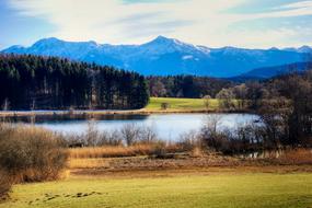 absolutely beautiful lake forest Landscape