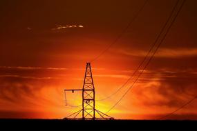 Sunset Power Pole red