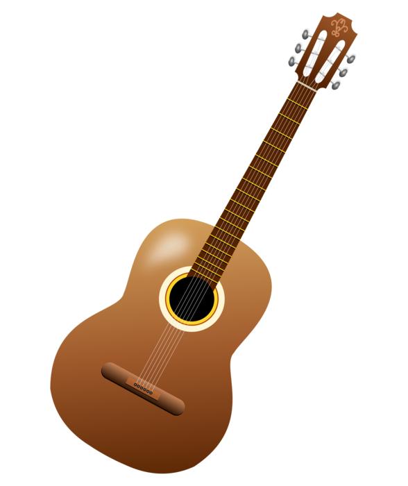 clipart of guitar on the white background