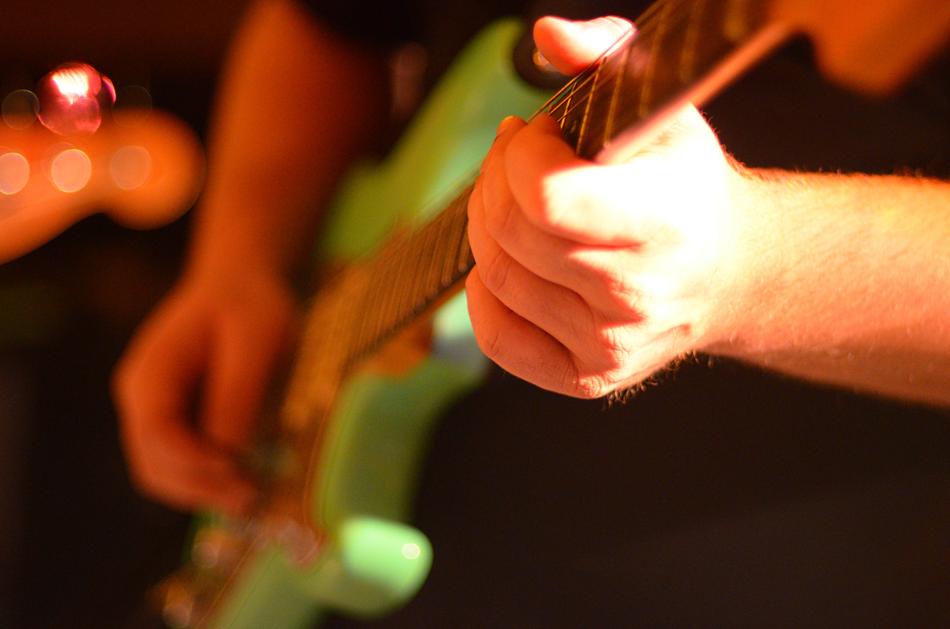 Electric Guitar Rock and hand