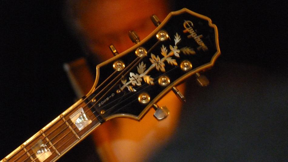 gold Guitar Instrument