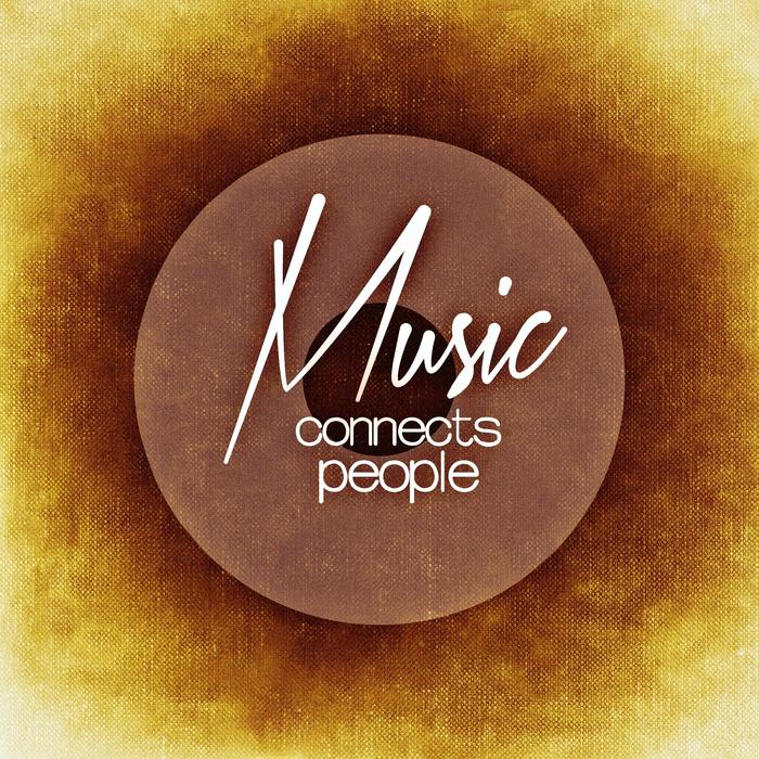 Clipart of poster music connects people