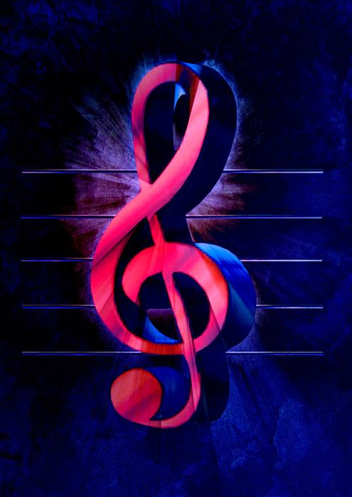 clef music pink