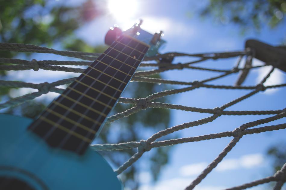guitar in hammock