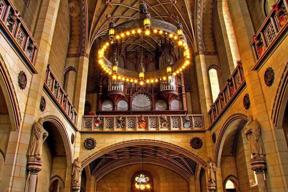 organ in the castle church in Lutherstadt Wittenberg