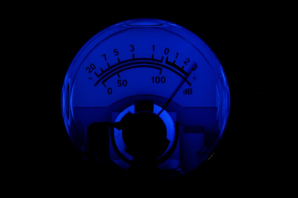 analog gauge at darkness