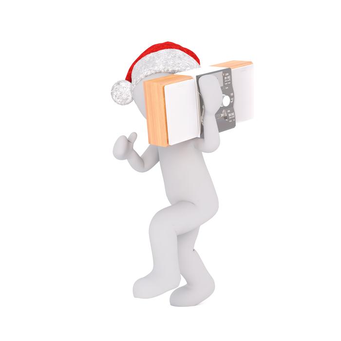male 3d model with music box