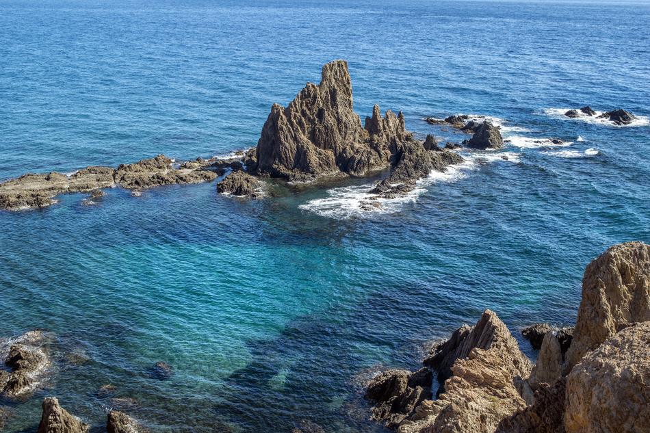 photo of reefs in the sea on Costa Rica