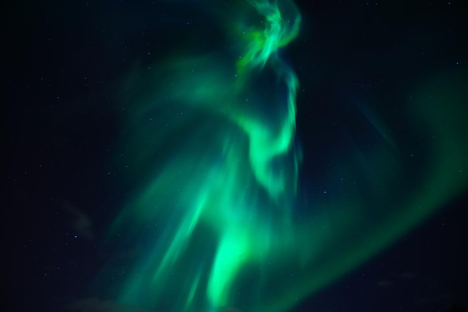 Northern Lights as background
