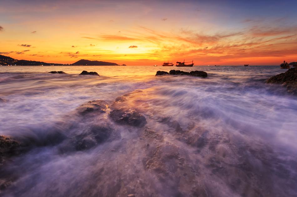 amazing Seascape Sunset