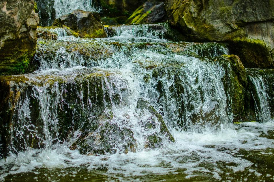 amazing Waterfall Water Moss