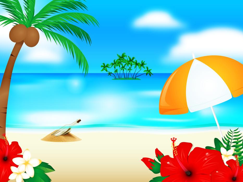 beach background drawing