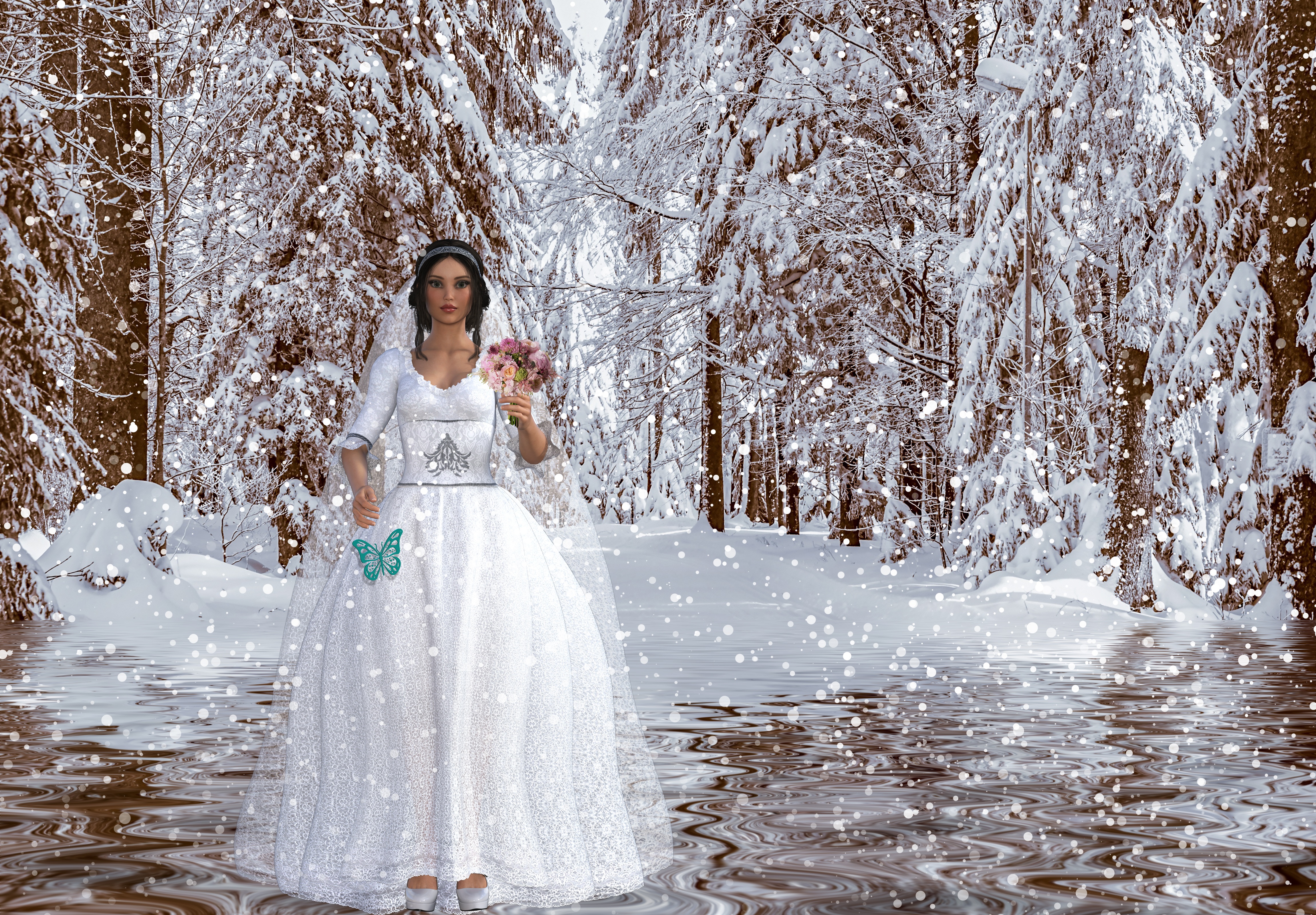 Невеста под снегом