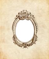 background vintage historical frame drawing