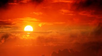 Sunrise Sun red hot