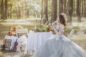 Wedding Bride forest