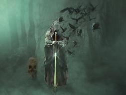 Magician Forest Wolf drawng