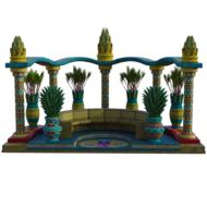 temple 3d colorful pretty design drawing