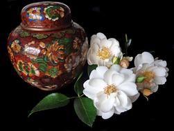 roses and ginger jar