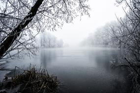 incredibly beautiful Ice Nature lake