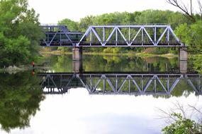 purple Bridge River Water