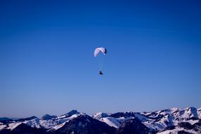 Paragliding Sky blue