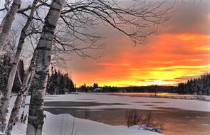 impressively beautiful Sunset Landscape