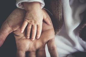 Small hand on the big hand