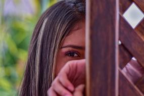 young woman on blurred background in ecuador