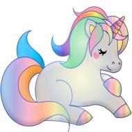 unicorn rainbow pastel colorful drawing