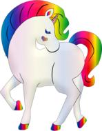 gorgeous rainbow unicorn drawing