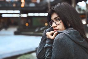 Portrait of Girl Model outdoors