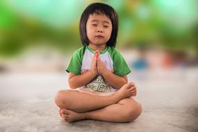 gorgeous Little Girl Praying