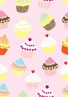 clipart of background with cupcakes