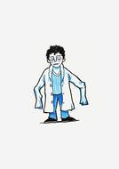 boy in clothes with long sleeves as an illustration