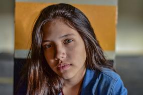 portrait of a girl with natural beauty